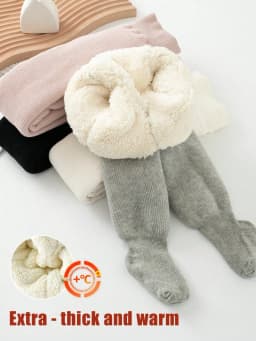 A set of warm children's pantyhose, suitable for girls aged 0-10 years old, children's winter underwear, girls' winter leggings,