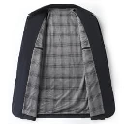 Middle-Aged Man's Loose Casual Spring-Autumn Jacket for Men, Suitable for Middle-Aged and Elderly Dads, with Single Button Closu