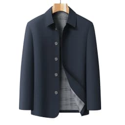 Middle-Aged Man's Loose Casual Spring-Autumn Jacket for Men, Suitable for Middle-Aged and Elderly Dads, with Single Button Closu