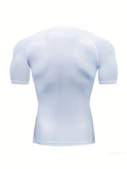 Men's compression t-shirt for running, climbing, and gym workouts, a perfect choice for muscular men who value a snug fit