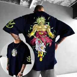 Dragon Ball Anime Cotton T-shirt 2026 New Summer Broli Creative Printed Men's and Women's Street Hip Hop Casual Short Sleeve Top