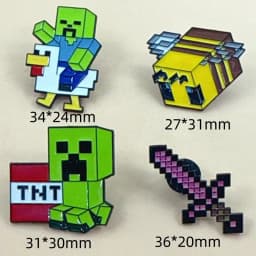 8pcs Set Creative Sword Bee Enamel Pin Brooch Metal Badge Jewelry for Clothing Backpack Accessories Unique Gift for Friends