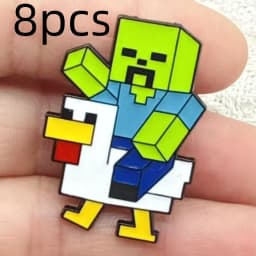 8pcs Set Creative Sword Bee Enamel Pin Brooch Metal Badge Jewelry for Clothing Backpack Accessories Unique Gift for Friends
