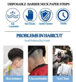 5 Roll/Pack Professional Haircut Necks Disposable Hairdressing Collar Haircut Cape Covering Neck Paper Roll Cutting Salon Tools
