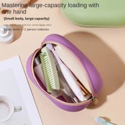 High Quality Silicone Cosmetics Storage Bag Large Capacity Waterproof Makeup Organizer Bag Handbag Women