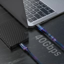 CABLETIME USB4 Cable For Laptop MacBook Dock 40Gbps Support 8K 60Hz PD240W Fast Charging Thunderbolt3/4 USB 4.0 USB C to C