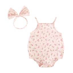 Sanlutoz Cute Summer Floral Baby Girls Onesies Lovely Infants   Holiday Bodysuits Clothing