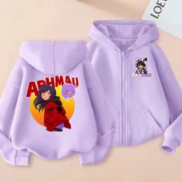 Aphmau Anime Zip Up Hoodie Children Clothes Boys Zipper Sport Shirt Fashion Girl Zipper Sweatshirt Xmas Gift Baby Casual Tops
