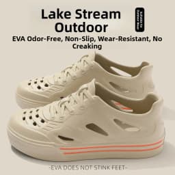 Men's Summer Outdoor Slip-On Shoes Anti-Slip Deodorant Breathable Sandals Driving Sports Beach Slippers Comfortable Casual Clogs