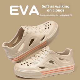 Men's Summer Outdoor Slip-On Shoes Anti-Slip Deodorant Breathable Sandals Driving Sports Beach Slippers Comfortable Casual Clogs