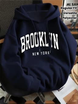 New York Brooklyn Letter Print Style Fashion Men's Women's Hoodie Casual Fashion Casual HipHop Sweatshirt Harajuku Unisex