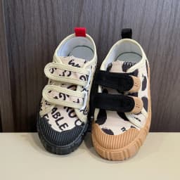 Kids Shoes for Girls Boys Non-slip Soft Sole Canvas Shoes Child Letters Toddler Casual Shoes Tenis Versatile Breathable Sneakers