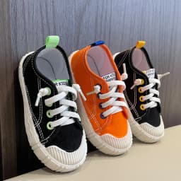 Kids Shoes for Girls Boys Non-slip Soft Sole Canvas Shoes Child Letters Toddler Casual Shoes Tenis Versatile Breathable Sneakers