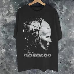 Printed Robocops Sci Fi Parody T Shirt For Unisex Pure Cotton Tee Shirt Short Sleeve Clothes