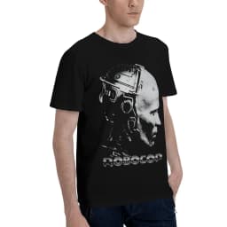 Printed Robocops Sci Fi Parody T Shirt For Unisex Pure Cotton Tee Shirt Short Sleeve Clothes