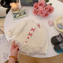 Baby Girls Sweet Lace Ruffle T-shirt Soft Tops Bottom Wear Fashion Spring Kids Clothes