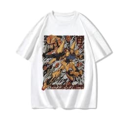 Mobile Suit Gundam Graphic T-Shirt for Men Women Kids, Oversized Cotton Anime Tee, Harajuku Streetwear Summer Short Sleeve Tops