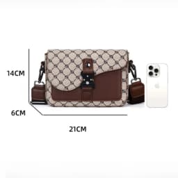 High-End Men's Stylish Crossbody Bag PU Leather Sling Bag Minimalist Business Shoulder Bag Perfect for Daily Commute Travel