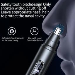 2026New Mini Pocket Nose Hair Trimmer Painless Clipper Nose Ears Hair Eyebrow Waterproof Portable Trimmer For Men Women