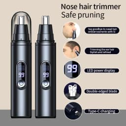 2026New Mini Pocket Nose Hair Trimmer Painless Clipper Nose Ears Hair Eyebrow Waterproof Portable Trimmer For Men Women