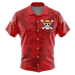 One Piece Button Up Hawaiian Shirt Fashion Trend Breathable Loose Versatile Casual Sports Summer Men Shirt