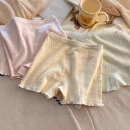 New Pure Cotton Girls' Underwear Safety Pants, Student Children's Girls Anti-Exposure Mid-Rise Base Shorts, Girl Boxer Briefs