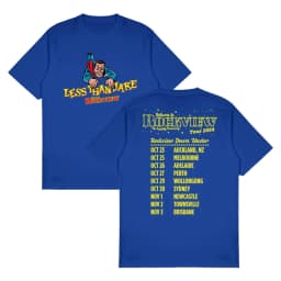 Limited  Hip Hop Men's T-shirt 90s Less Than Jake Punk Rock Band Tshirt Cotton Black  Print Overszied Short Sleeves Man Women