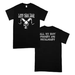 Limited Hip Hop Men's T-shirt 90s Less Than Jake Punk Rock Band Tshirt Cotton Black Print Overszied Short Sleeves Man Women