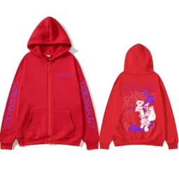 Anime Gachiakuta Riyo Merch Zipper Hoodie Men Women Manga Y2k Oversized Zip Up Jacket Unisex Cosplay Harajuku Zip Up Sweatshirt