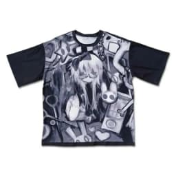 Y2K Summer Couple Dark Anime Girl All Over Print T-shirt Children's Front and Back Design Subculture Spicy Girl Short Sleeve