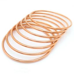 KALEN 7pcs/set Simple Fashion Stainless Steel Bracelet For Women Gold Silver Color Geometry Wire Round Bangle Jewelry Wristband