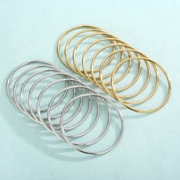 KALEN 7pcs/set Simple Fashion Stainless Steel Bracelet For Women Gold Silver Color Geometry Wire Round Bangle Jewelry Wristband