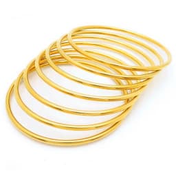 KALEN 7pcs/set Simple Fashion Stainless Steel Bracelet For Women Gold Silver Color Geometry Wire Round Bangle Jewelry Wristband