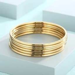 KALEN 7pcs/set Simple Fashion Stainless Steel Bracelet For Women Gold Silver Color Geometry Wire Round Bangle Jewelry Wristband