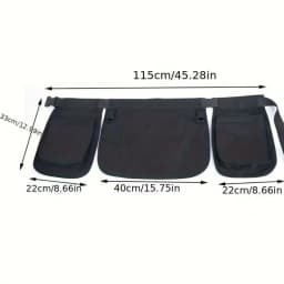 Ethnic Pattern Portable Waist Bag Waterproof Oil-resistant Adjustable Belt Apron Large-capacity Polyester