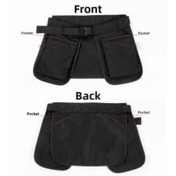 Ethnic Pattern Portable Waist Bag Waterproof Oil-resistant Adjustable Belt Apron Large-capacity Polyester