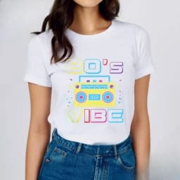 Funny T Shirts The 80s 90s Vintage Birthday Gift Streetwear Women's T-shirt Short Sleeve Tee Y2k Fashion Round Neck Clothing