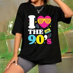 Funny T Shirts The 80s 90s Vintage Birthday Gift Streetwear Women's T-shirt Short Sleeve Tee Y2k Fashion Round Neck Clothing