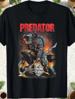 2026 Fashionable Predator Ready to Hunt Iconic Retro Poster V2 T-shirt Casual All-Season Crew Neck T-shirt vintage t shirt