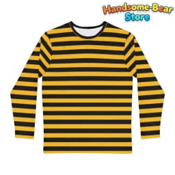 Kids Striped T-Shirt Boys Girls Long Sleeve Tops Children Summer Casual Tee Halloween Daily Wear Comfortable Children's Clothing