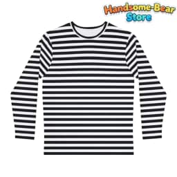 Kids Striped T-Shirt Boys Girls Long Sleeve Tops Children Summer Casual Tee Halloween Daily Wear Comfortable Children's Clothing