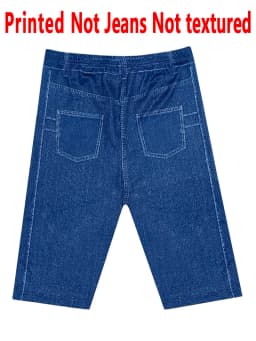 1304 [Printed Leggings - Not Faux Denim Fabric]Printed Leggings Without Texture, Denim Fabric, Women'S Shorts Capri Pants,