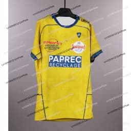 New 25/26 season France TOP14 rugby jerseyASM Clermont men's sports quick-drying training breathablecasual rugbytraining uniform