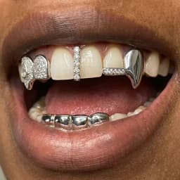 Personalized Fashionable Hip-Hop Three-Piece Tooth Accessories For Men And Women, Suitable For Festivals And Parties.