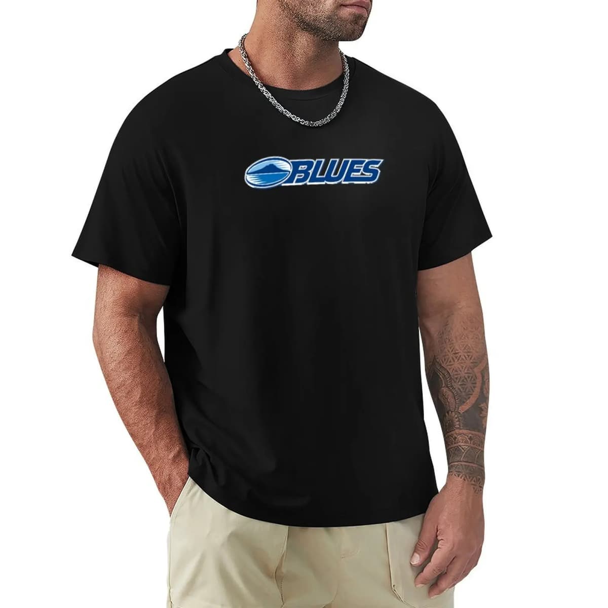 Blues auckland T-Shirt Gym Exercise Short Sleeve T-Shirt