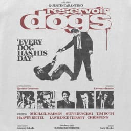 Reservoir Dogs Vintage T-shirt Men Women Oversized Y2k Streetwear Unisex Shirt Retro Movie Quentin Tarantino Graphic Clothing