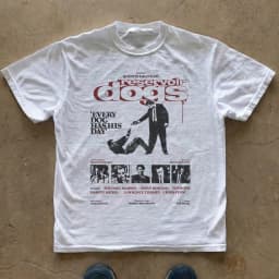 Reservoir Dogs Vintage T-shirt Men Women Oversized Y2k Streetwear Unisex Shirt Retro Movie Quentin Tarantino Graphic Clothing