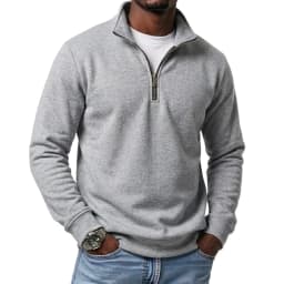 Mens Outdoor Quarter Zip Sweatshirts Casual Half Zip Pullover Hoodies Solid Color Spring  Autumn Tops for Gym and Daily Tops