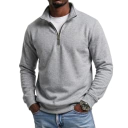 Mens Outdoor Quarter Zip Sweatshirts Casual Half Zip Pullover Hoodies Solid Color Spring  Autumn Tops for Gym and Daily Tops