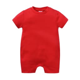 Baby Rompers Multicolor Cotton Short Sleeve Jumpsuit Solid Color Crawl Suit Soft Infant Unisex Body Suit Pure Colors Comfortable